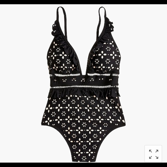 scalloped bathing suit